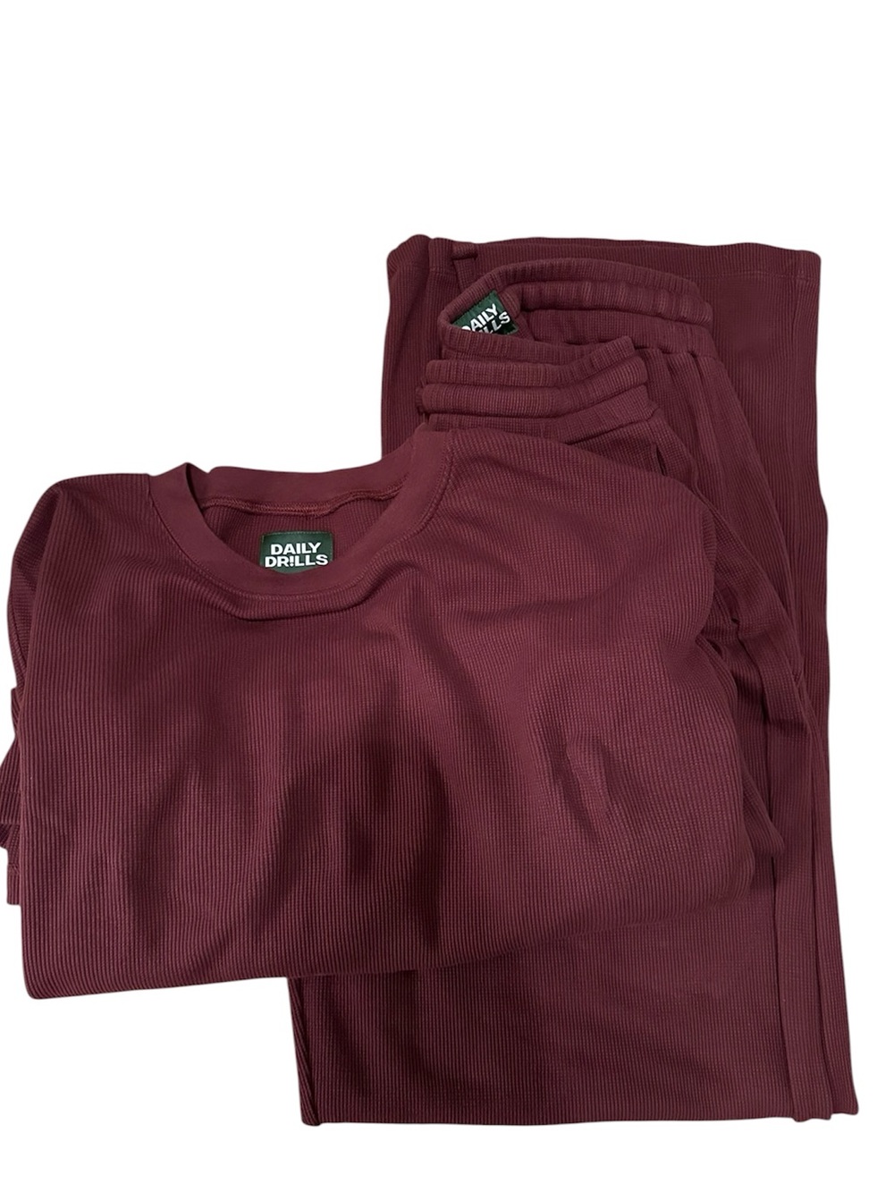 Daily Drills Oversized Thermal & Pants Set in Bodega Size M/L